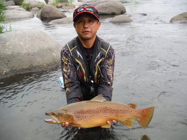 Kobayashi san and huge brown trout