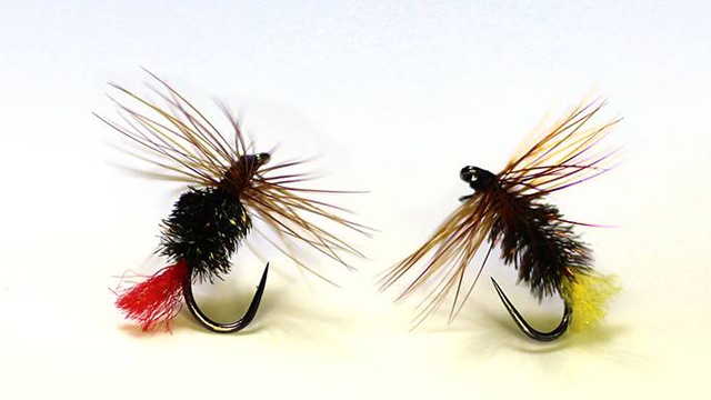 Red Tag and Treacle Parkin Grayling Dry Flies tied by Robert Smith