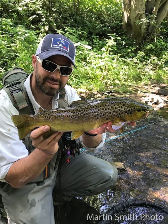 Martin Smith and a fine streamer-caught Trout