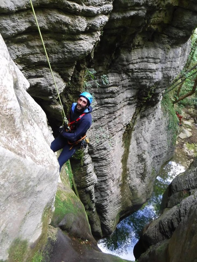 Alessandro Mecci Canyoning in Italy