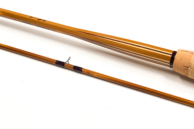 Bamboo Fly Rod with Morticed Butt and Flamed Caramel Finish