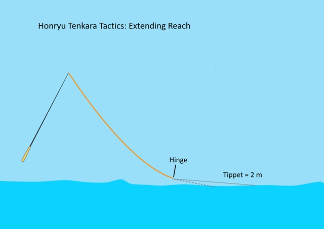 Extended reach via tippet