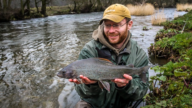 Paul Gaskell with a big grayling