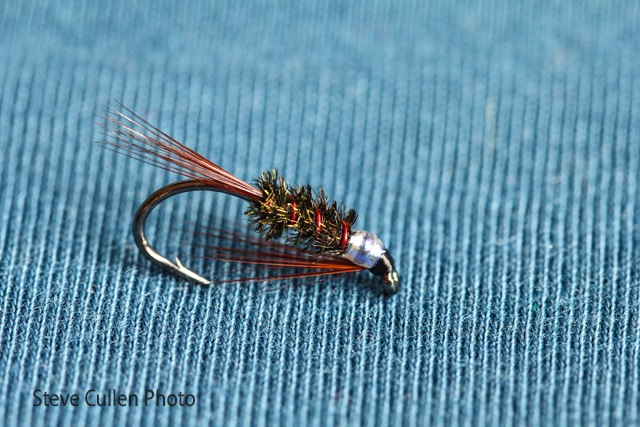 4-pack ICE FLIES Available in size 8-14 Skinny Buzzer peacock. Nymph 