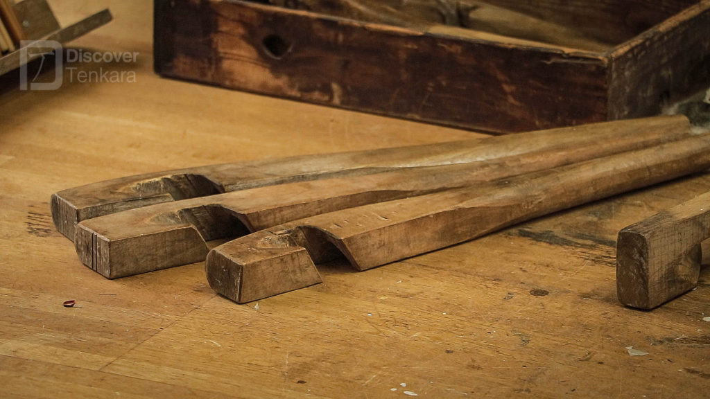 Tamegi - the wooden straightening tools used by wazao shokunin