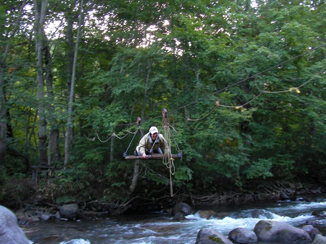 Kago watashi make for exciting crossings of genryu and honryu streams