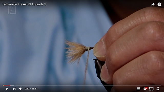 Kobayashi san ties a true Sakasa Kebari for the Tenkara in Focus show on Youtube