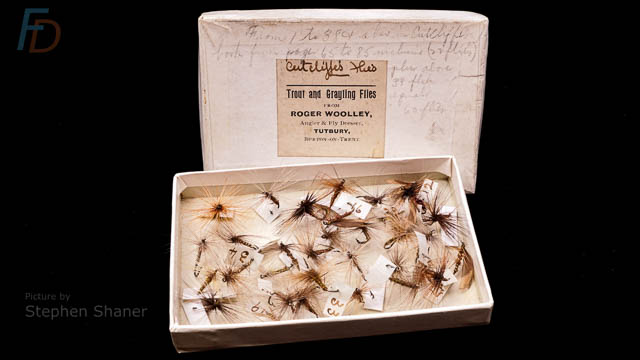 Henry Charles Cutcliffe Flies - boxed collection tied by Roger Woolley